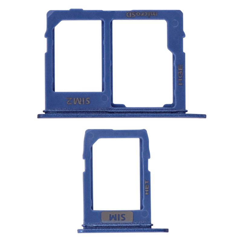 Sim Card Tray and MicroSD Card Tray for Samsung Galaxy J6 (J600/2018)(Blue)