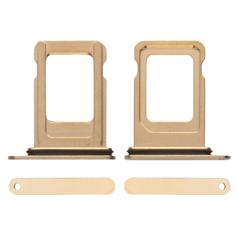 Sim Card Tray with Waterproof Gasket Ring for iPhone 12 Pro/12 Pro Max(Gold)