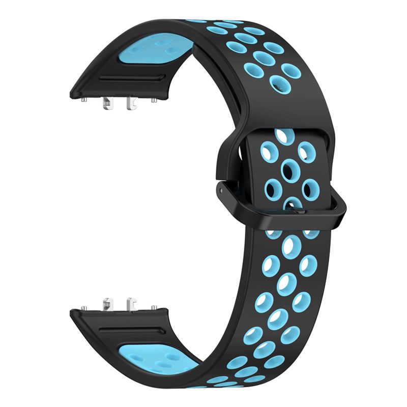 Silicone Strap for Samsung Fit 3(Black Blue)