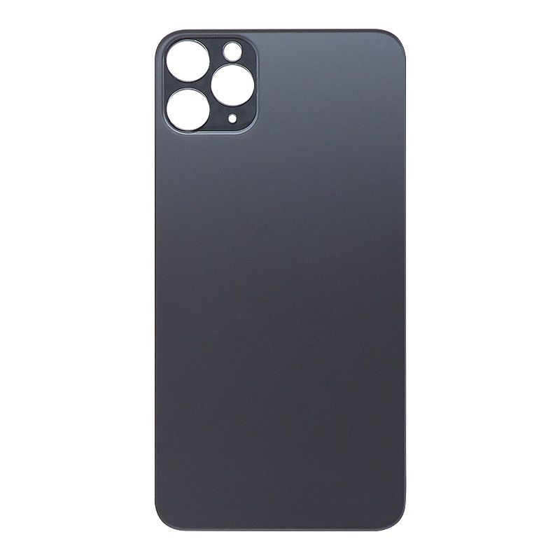 Back Glass Cover for iPhone 11 Pro Max (for iPhone/Large Camera Hole) - Black