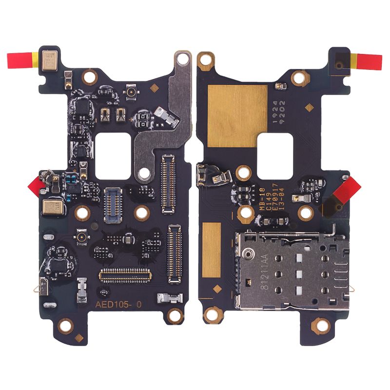 PCB Board With Sim Card Reader & Microphone for OnePlus 7 Pro