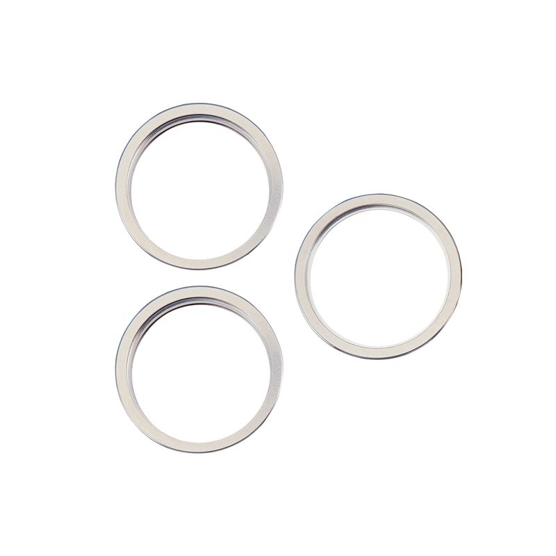 Back Camera Bezel Ring Only for iPhone 15 Pro (3 Piece Set) (White)