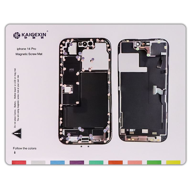 Magnetic Screw Position Memory Pad Set for iPhone 14 Pro