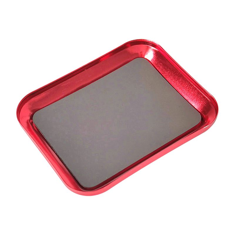 Metal Magnetic Screw Tray Plate(Red)