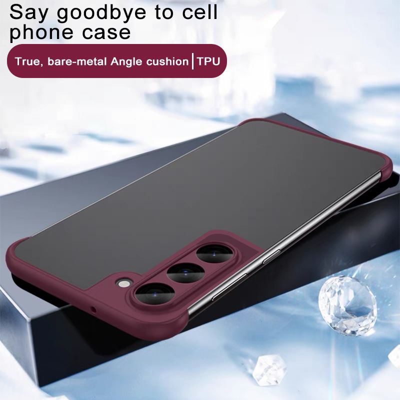 Corner pad protective case for Samsung Galaxy S22 (TPU)(Red)