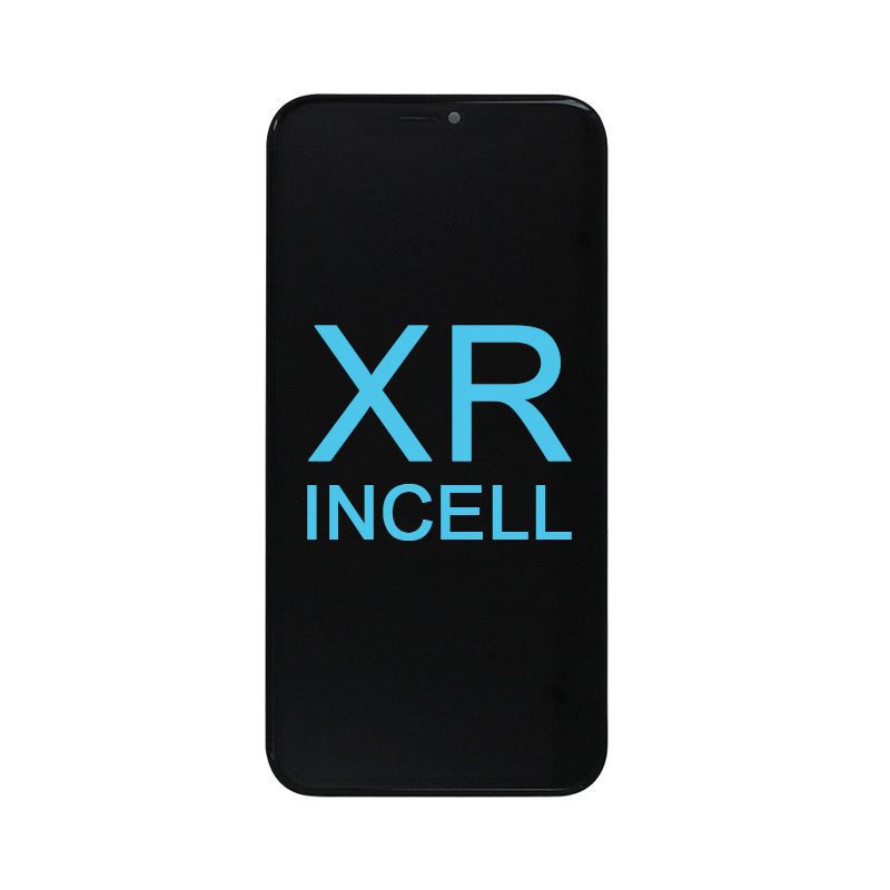 LCD Assembly With Back Plate for iPhone XR (Incell) (Premium) (Black)