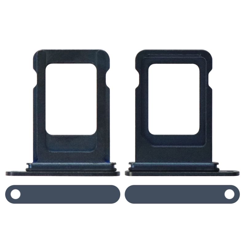 Sim Card Tray with Waterproof Gasket Ring for iPhone 13 Pro/13 Pro Max(Single SIM Card Version)-Blue