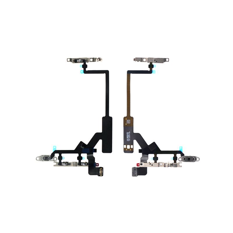 Power and Volume Flex Cable with Metal Plate for iPhone 14 Pro