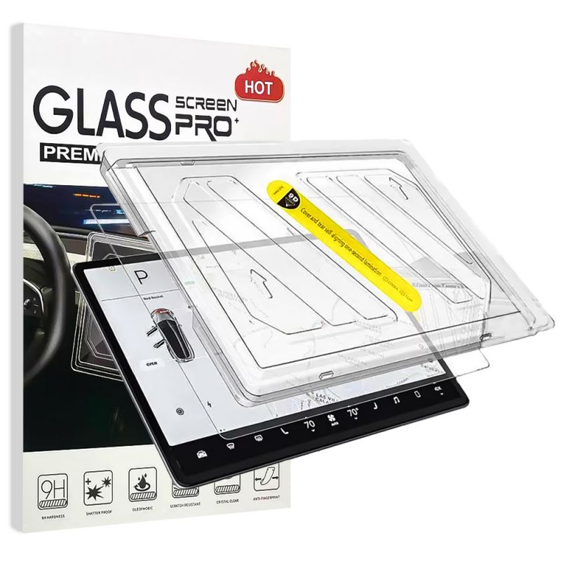 Central Control Navigation + Rear With Clean Cabin Toughened Film Tempered Glass for Tesla Model 3 Highland(2024-2025)