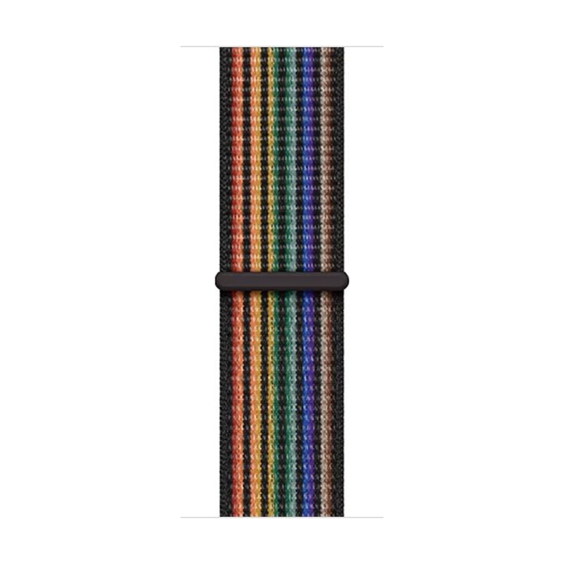 Woven nylon strap for iwatch38/40/41mm(Pride Black)