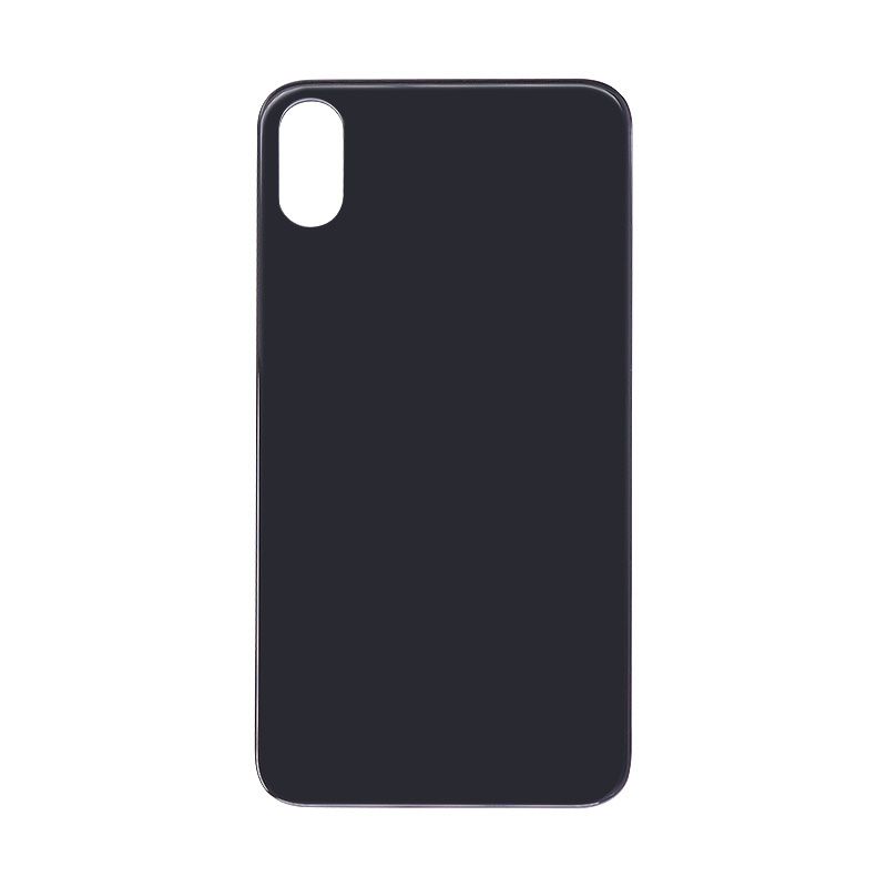 Back Glass Cover for iPhone X (for iPhone/Large Camera Hole) - Black