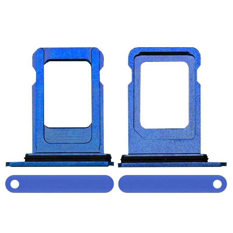 Sim Card Tray with Waterproof Gasket Ring for iPhone 12(Blue)
