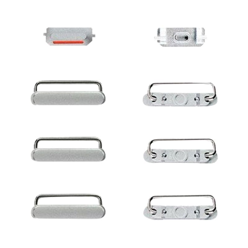 Hard Buttons(Power/Volume/Switch) for iPhone 6S/6S Plus(Silver)