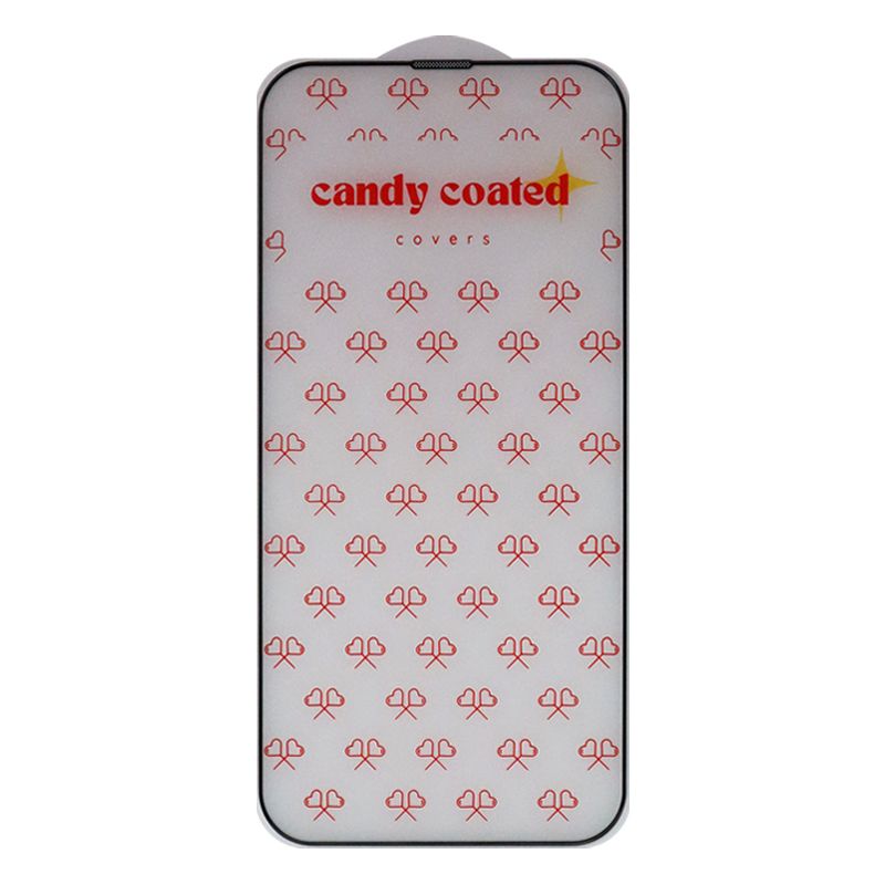 Full Cover Tempered Glass for iPhone 13/14/13Pro (Corning Glass)(candy coated)