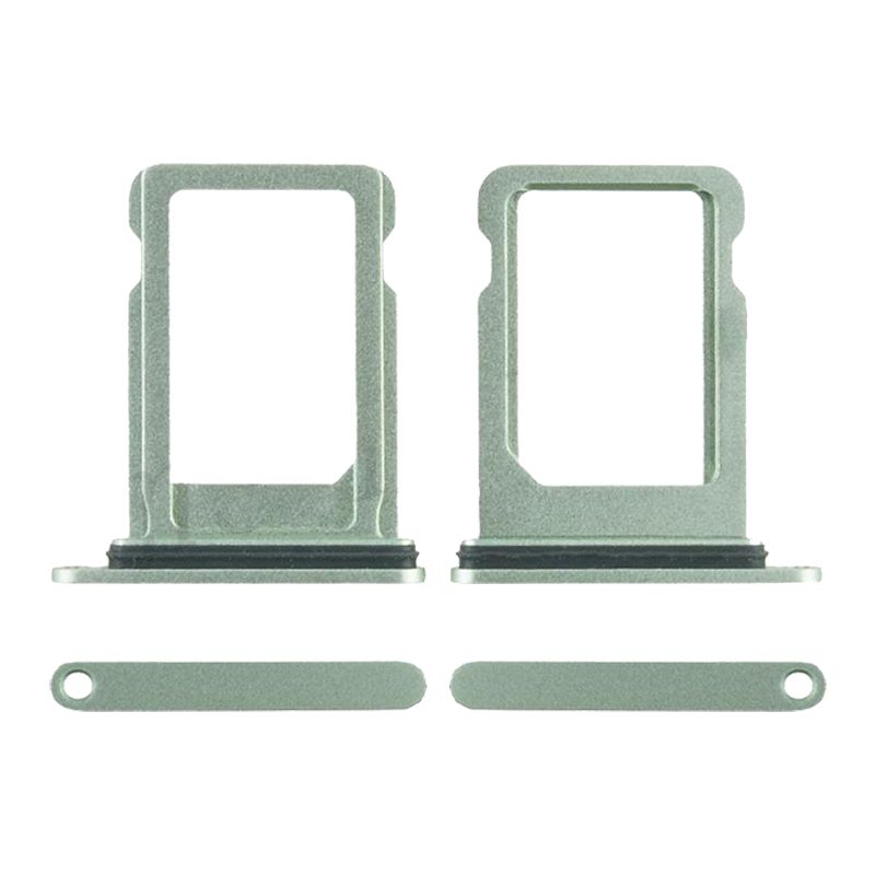 Sim Card Tray with Waterproof Gasket Ring for iPhone 12 Mini(Green)