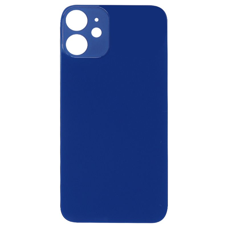 Back Glass Cover for iPhone 12 Mini (for iPhone/Large Camera Hole) - Blue