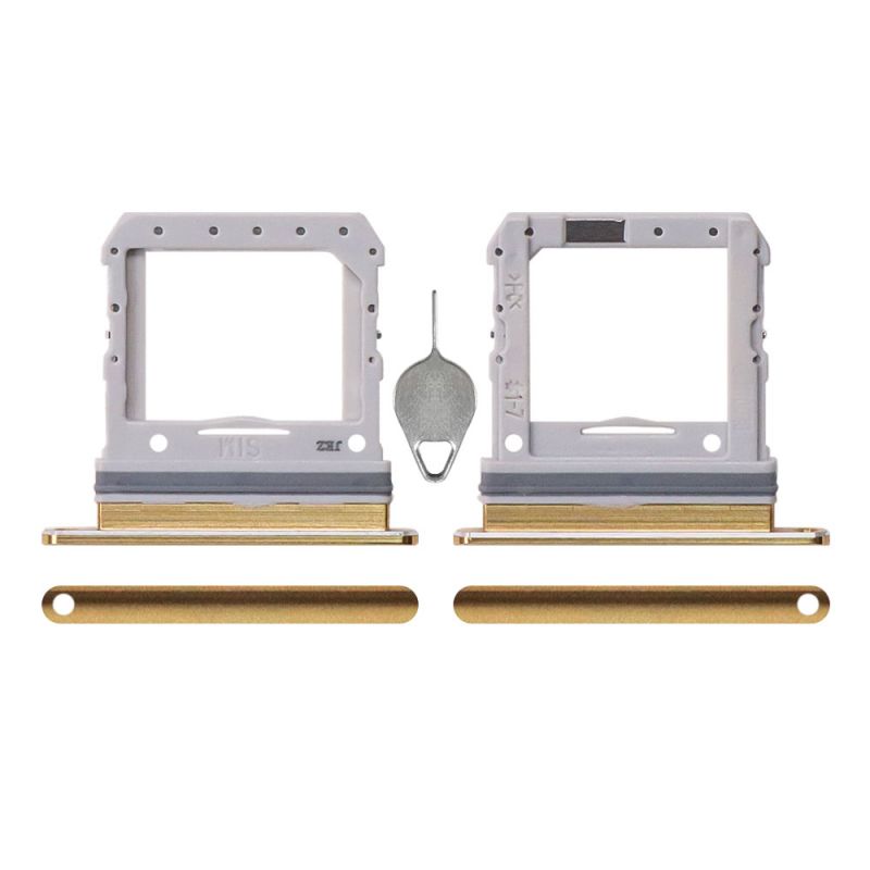 Sim Card Tray for Samsung Galaxy Z Flip1(With Card Needle)(Glod )