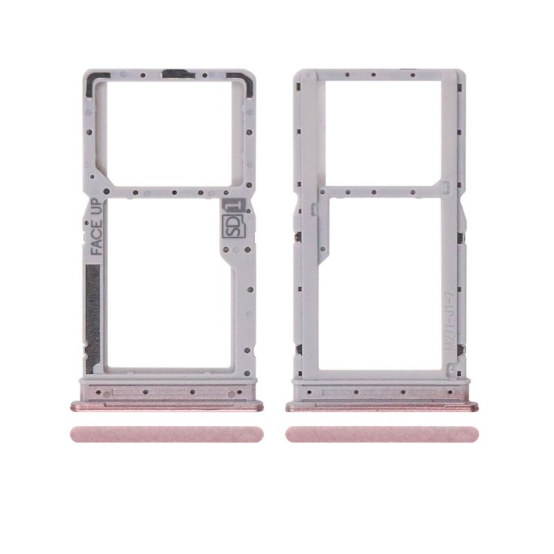 Single Sim Card Tray for Motorola G Play (2024)(Pink)(US Version)