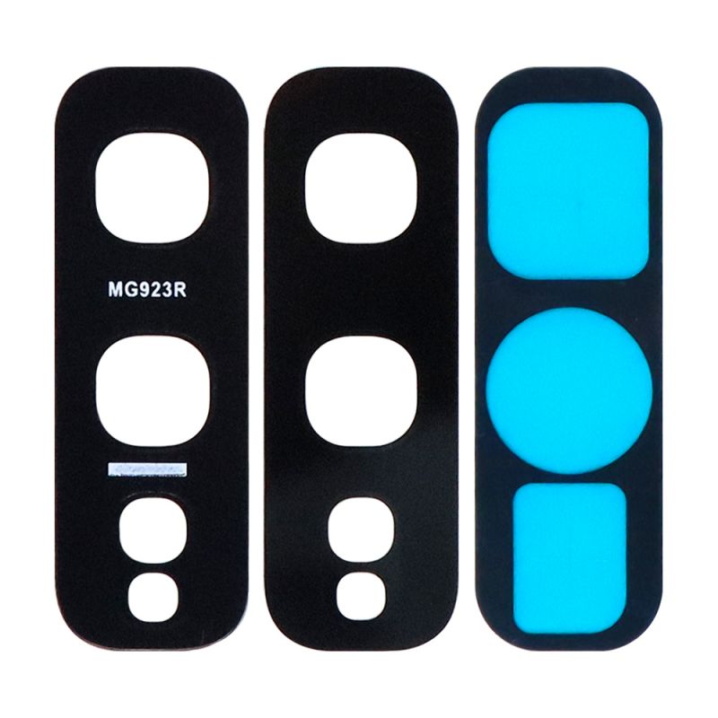 Back Camera Lens (Glass Only) With Adhesive for Samsung Galaxy S10E (Black)